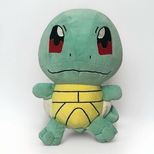 Pokemon Jumbo Squirtle Plush Toy 19” Pillow Collectible Retro Gamercore Classic